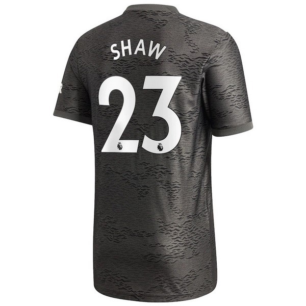 Trikot Manchester United NO.23 Shaw Auswarts 2020-21 Schwarz Fussballtrikots Günstig